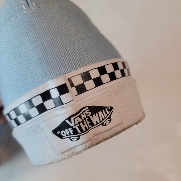 Women's Van's, slip on, size 7.5, baby blue - Picture 5 of 7